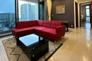 The Nassim_高層階【2BED】リビングルーム