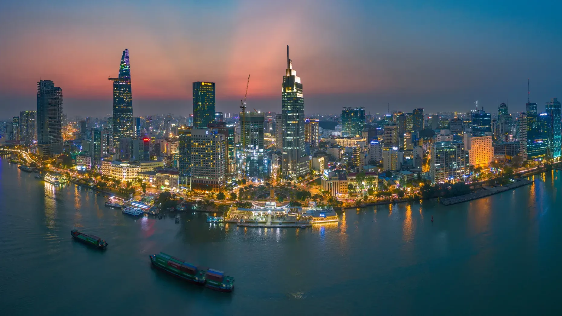ホーチミンの夜景