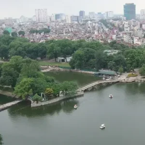 Giang Vo区で有名なThu Le公園