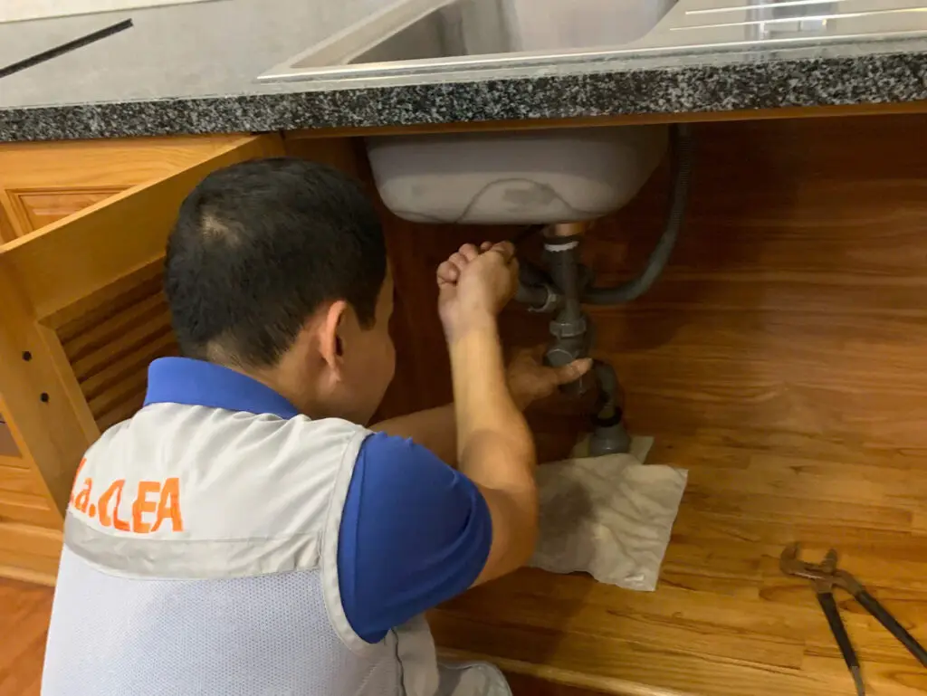 シンクの清掃